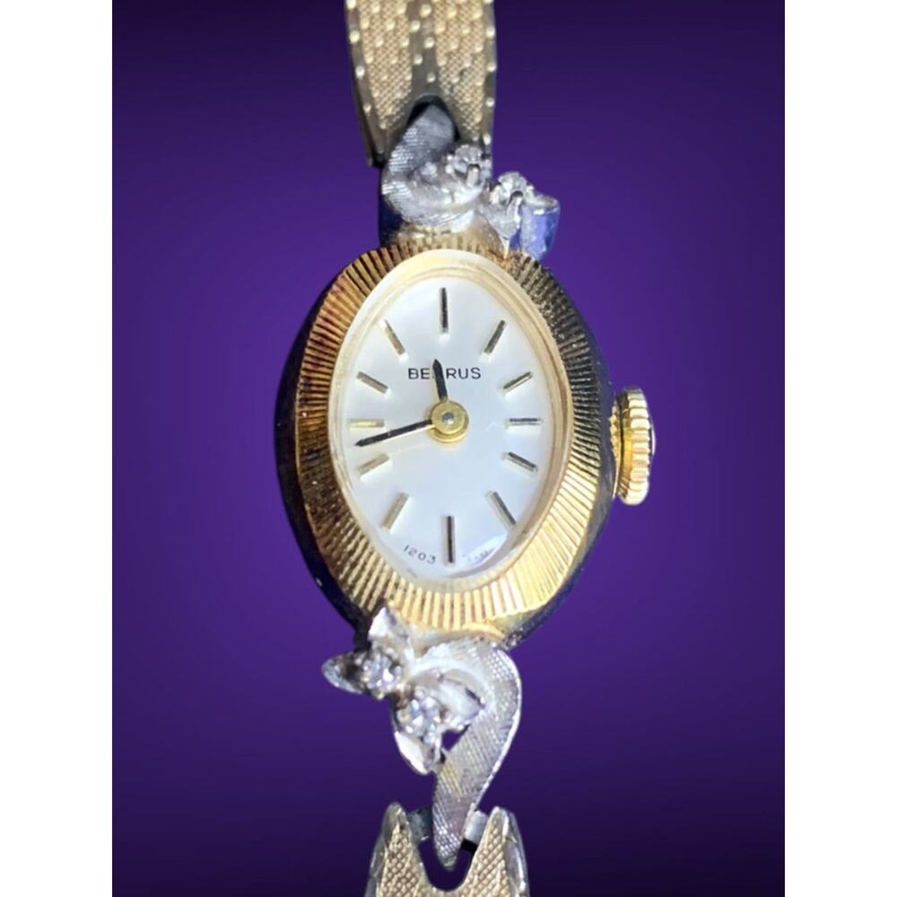 Vintage Benrus Duchess Wristwatch 1203-318 10K Gold Filled Band For Parts